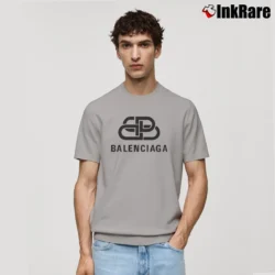 Men’s Balenciaga Bb Fashion Logo Classic T-Shirt in sport grey | Soft, Breathable Everyday Wear