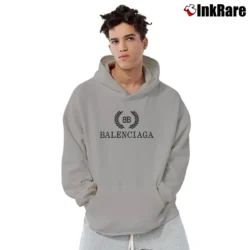 Men’s Balenciaga Bb Logo Graphic Pullover Hoodie in sport grey | Cozy, Durable, Modern Fit