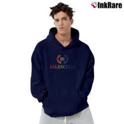 Men’s Balenciaga Overd Rainbow Graphic Pullover Hoodie in navy | Cozy, Durable, Modern Fit
