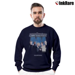 Men’s Balenciaga Speedhunter Logo Crewneck Sweatshirt in navy | Cozy Fabric, Clean Style