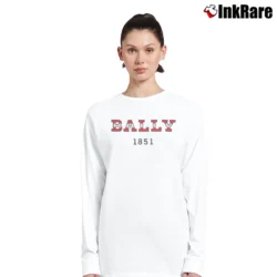 Women’s Bally 1851 Logo Fashion Long-Sleeve Top in white | Sleek, Versatile, All-Season