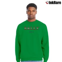 Men’s Bally 1851 Logo Fashion Crewneck Sweatshirt in irish green | Cozy Fabric, Clean Style