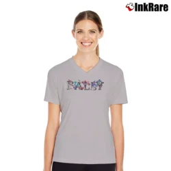 Women’s Bally Classic Cotton V-Neck Tee in sport grey | Chic Neckline, Soft Texture
