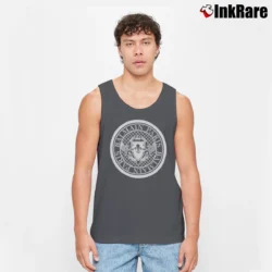 Men’s Balmain Printed Cotton Tank Top in charcoal | Breathable, Active-Friendly Design