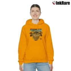 Women’s Baltimore Orioles Looney Tunes Taz Baseball Cozy Hoodie in orange | Warm, Structured, Stylish