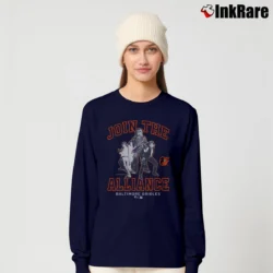 Women’s Baltimore Orioles MLB Star Wars Join The Alliance Long-Sleeve Top in navy | Sleek, Versatile, All-Season