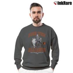 Men’s Baltimore Orioles MLB Star Wars Join The Alliance Crewneck Sweatshirt in charcoal | Cozy Fabric, Clean Style