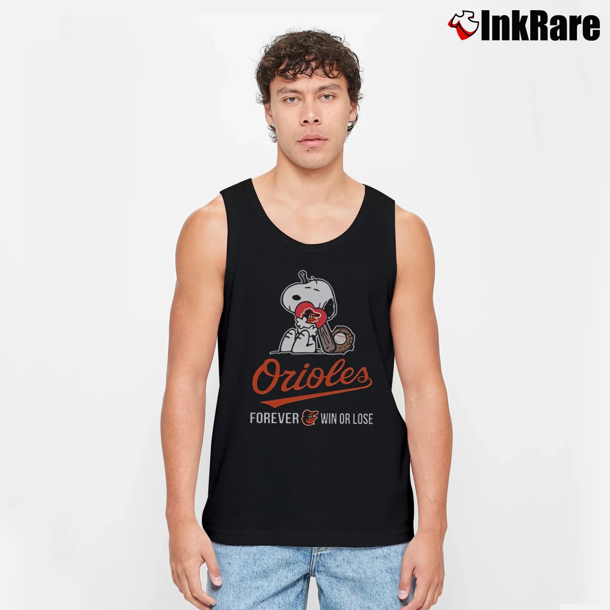 Baltimore Orioles Snoopy Forever Win Or Lose Men’s Performance Tank in black – Lightweight Comfort Men’s Baltimore Orioles Snoopy Forever Win Or Lose Tank Top in black | Breathable, Active-Friendly Design