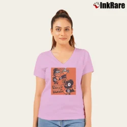 Women’s Baltimore Orioles The Dong Bong V-Neck Tee in light pink | Chic Neckline, Soft Texture