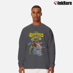 Men’s Banana Splits Retro Cast Long-Sleeve Shirt in charcoal | Sleek, Lightweight, Year-Round Wear