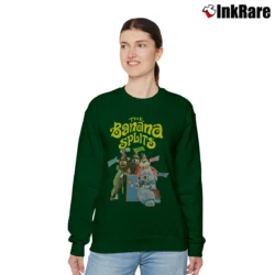 Women’s Banana Splits Retro Cast Relaxed Sweatshirt in forest green | Soft, Laid-Back Vibe
