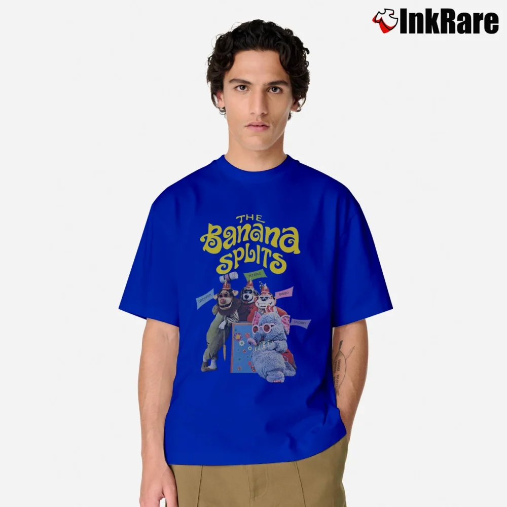 Men’s Banana Splits Retro Cast Classic T-Shirt in royal blue | Soft, Breathable Everyday Wear