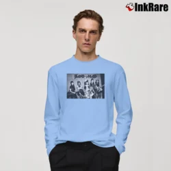 Men’s Band - maid Comfortable Music Long-Sleeve Shirt in light blue | Sleek, Lightweight, Year-Round Wear