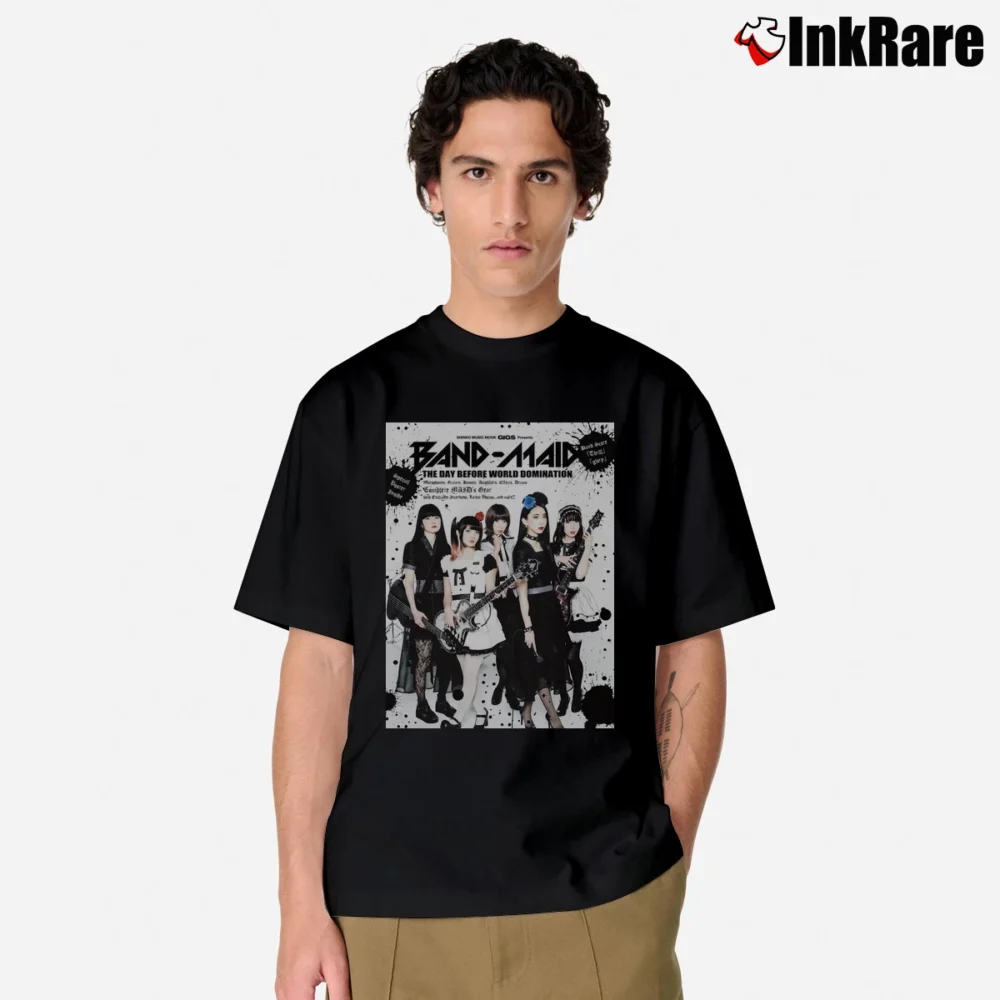 Men’s Band Maid Graphic Fashion Classic T-Shirt in black | Soft, Breathable Everyday Wear