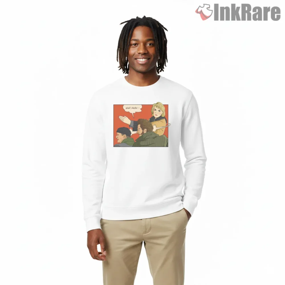 Bandit Slap Well Hello Cartoon Reaction Shirt on graphic shirt for men graphic tee