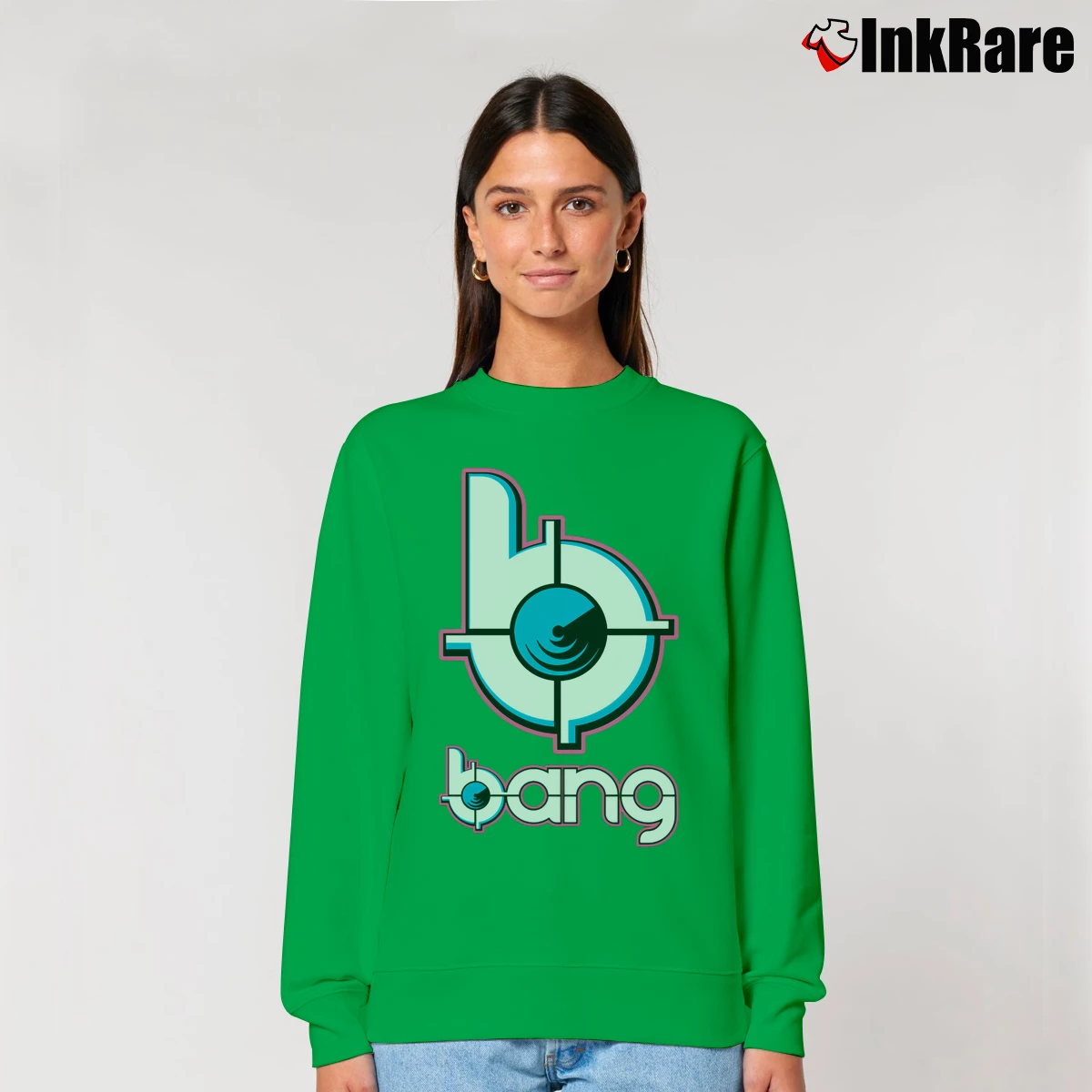 Women’s Bang Energy Drink Relaxed Sweatshirt in irish green | Soft, Laid-Back Vibe