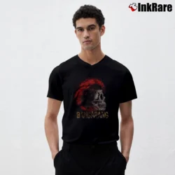 Men’s Bangarang Retro Statement Graphic V-Neck Tee in black | Sharp, Breathable, Everyday Staple