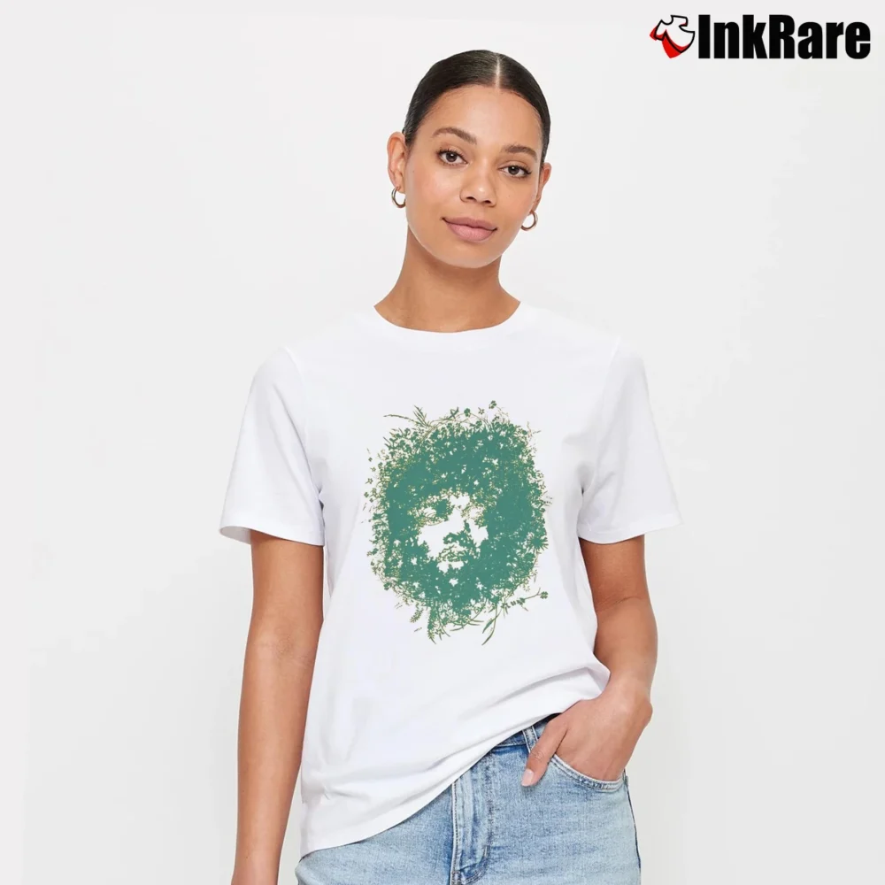 Women’s Banksy Jimi Hendrix Bush Graffiti Art Signature T-Shirt in white | Soft, Flattering Fit