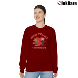 Women’s Bape A Bathing Ape Bape X Felix The Cat Relaxed Sweatshirt in maroon | Soft, Laid-Back Vibe