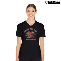 Women’s Bape A Bathing Ape Bape X Felix The Cat V-Neck Tee in black | Chic Neckline, Soft Texture