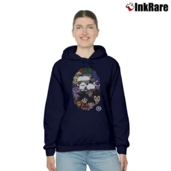 Women’s Bape Dragon Ball Z Milo Big Head Streetwear Cozy Hoodie in navy | Warm, Structured, Stylish