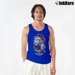 Men’s BAPE Pokemon Head Logo Gift Tank Top in royal blue | Breathable, Active-Friendly Design