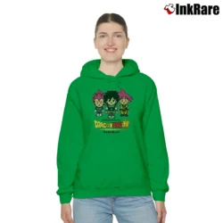 Women’s Bape X Dragon Ball Super Broly Collab Classic Cozy Hoodie in irish green | Warm, Structured, Stylish