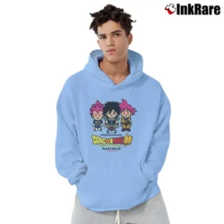 Men’s Bape X Dragon Ball Super Broly Collab Classic Pullover Hoodie in light blue | Cozy, Durable, Modern Fit