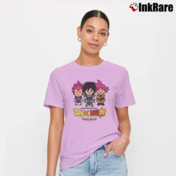 Women’s Bape X Dragon Ball Super Broly Collab Classic Signature T-Shirt in light pink | Soft, Flattering Fit