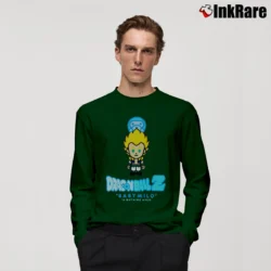 Men’s Bape X Dragon Ball Z Gotenks Baby Milo Cool Long-Sleeve Shirt in forest green | Sleek, Lightweight, Year-Round Wear
