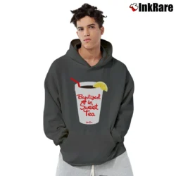 Men’s Baptized In Sweet Tea John Crist Pullover Hoodie in charcoal | Cozy, Durable, Modern Fit