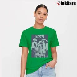 Women’s Barbara Kruger 1990s Graphic Art Signature T-Shirt in irish green | Soft, Flattering Fit