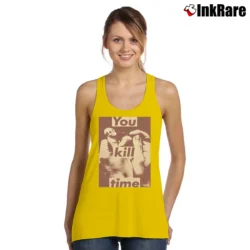 Women’s Barbara Kruger 1990s Graphic Art Tank Top in yellow | Lightweight, Movement-Friendly