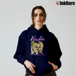 Women’s Barbie Eat Your Heart Out Cozy Hoodie in navy | Warm, Structured, Stylish