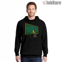 Bart Jedi Detention Star Wars Mashup Cartoon Shirt on black hoodie for men graphic tee