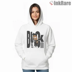 Bart Simpson Black Street Style Urban Cartoon Shirt on white hoodie for women graphic tee