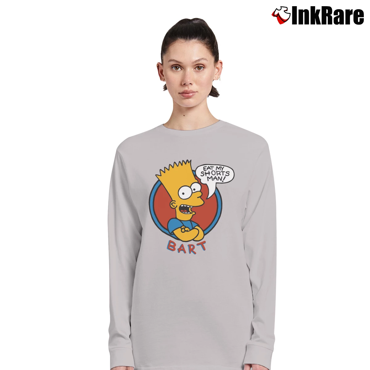 Bart Simpson Eat My Shorts Women’s Long-Sleeve Top in sport grey – Effortless Layer Women’s Bart Simpson Eat My Shorts Long-Sleeve Top in sport grey | Sleek, Versatile, All-Season
