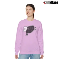 Women’s Bart Simpson Sheep Buy Parody Relaxed Sweatshirt in light pink | Soft, Laid-Back Vibe