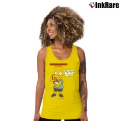 Women’s Bart Simpson Underachiever 1990 The Simpsons Tank Top in yellow | Lightweight, Movement-Friendly