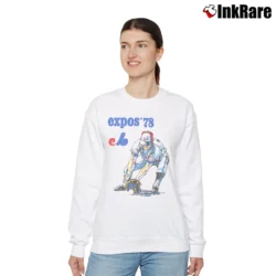 Women’s Baseball 1978 Montreal Expos Relaxed Sweatshirt in white | Soft, Laid-Back Vibe