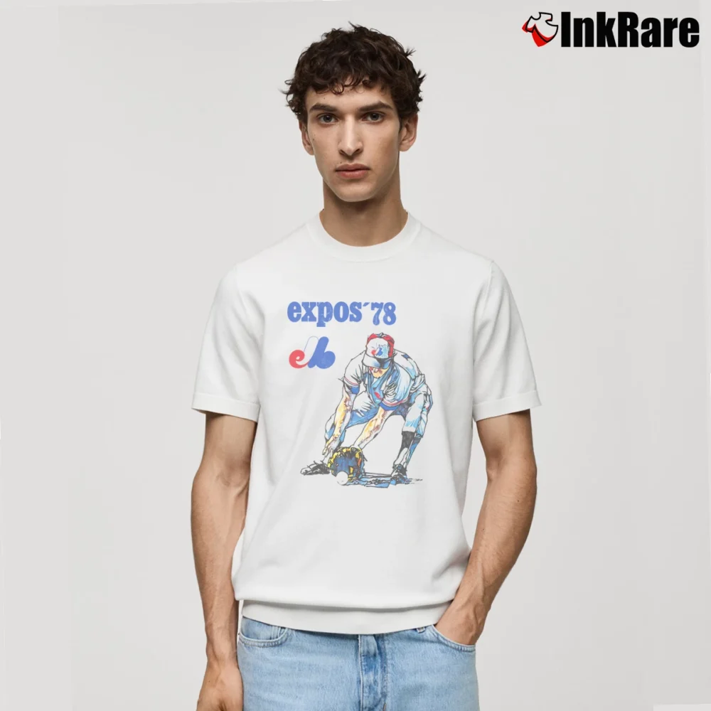Men’s Baseball 1978 Montreal Expos Classic T-Shirt in white | Soft, Breathable Everyday Wear
