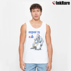 Men’s Baseball 1978 Montreal Expos Tank Top in white | Breathable, Active-Friendly Design