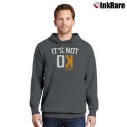 Men’s Baseballism Not Ok 1964 Graphic Pullover Hoodie in charcoal | Cozy, Durable, Modern Fit