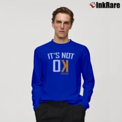Men’s Baseballism Not Ok 1964 Graphic Long-Sleeve Shirt in royal blue | Sleek, Lightweight, Year-Round Wear