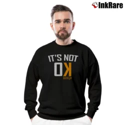 Men’s Baseballism Not Ok 1964 Graphic Crewneck Sweatshirt in black | Cozy Fabric, Clean Style
