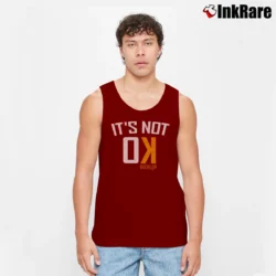 Men’s Baseballism Not Ok 1964 Graphic Tank Top in maroon | Breathable, Active-Friendly Design