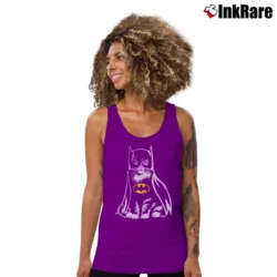 Women’s Bat Cat Tank Top in purple | Lightweight, Movement-Friendly