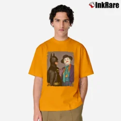 Men’s Batman And Joker Michael Keaton Jack Nicholson Movie Classic T-Shirt in orange | Soft, Breathable Everyday Wear