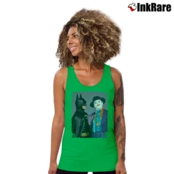 Women’s Batman And Joker Michael Keaton Jack Nicholson Movie Tank Top in irish green | Lightweight, Movement-Friendly