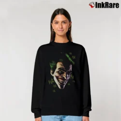 Women’s Batman Arkham Origins Joker Laughing Ha Ha Graphic Relaxed Sweatshirt in black | Soft, Laid-Back Vibe